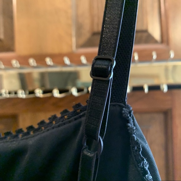 Chiffon Layered Black Dress Size 7 - Picture 6 of 8